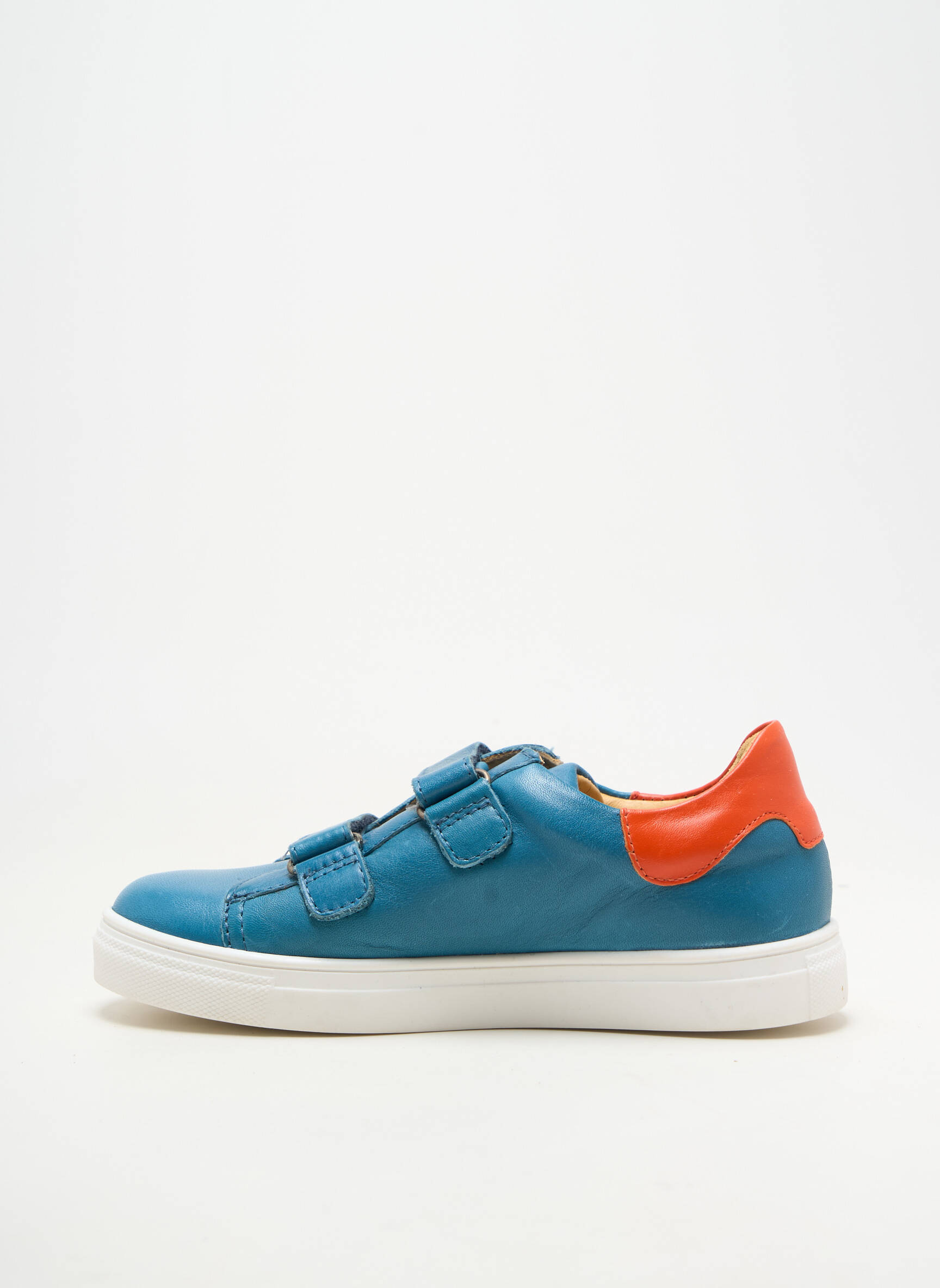 Adidași material neted vârf rotund albastru ACEBOS băiat