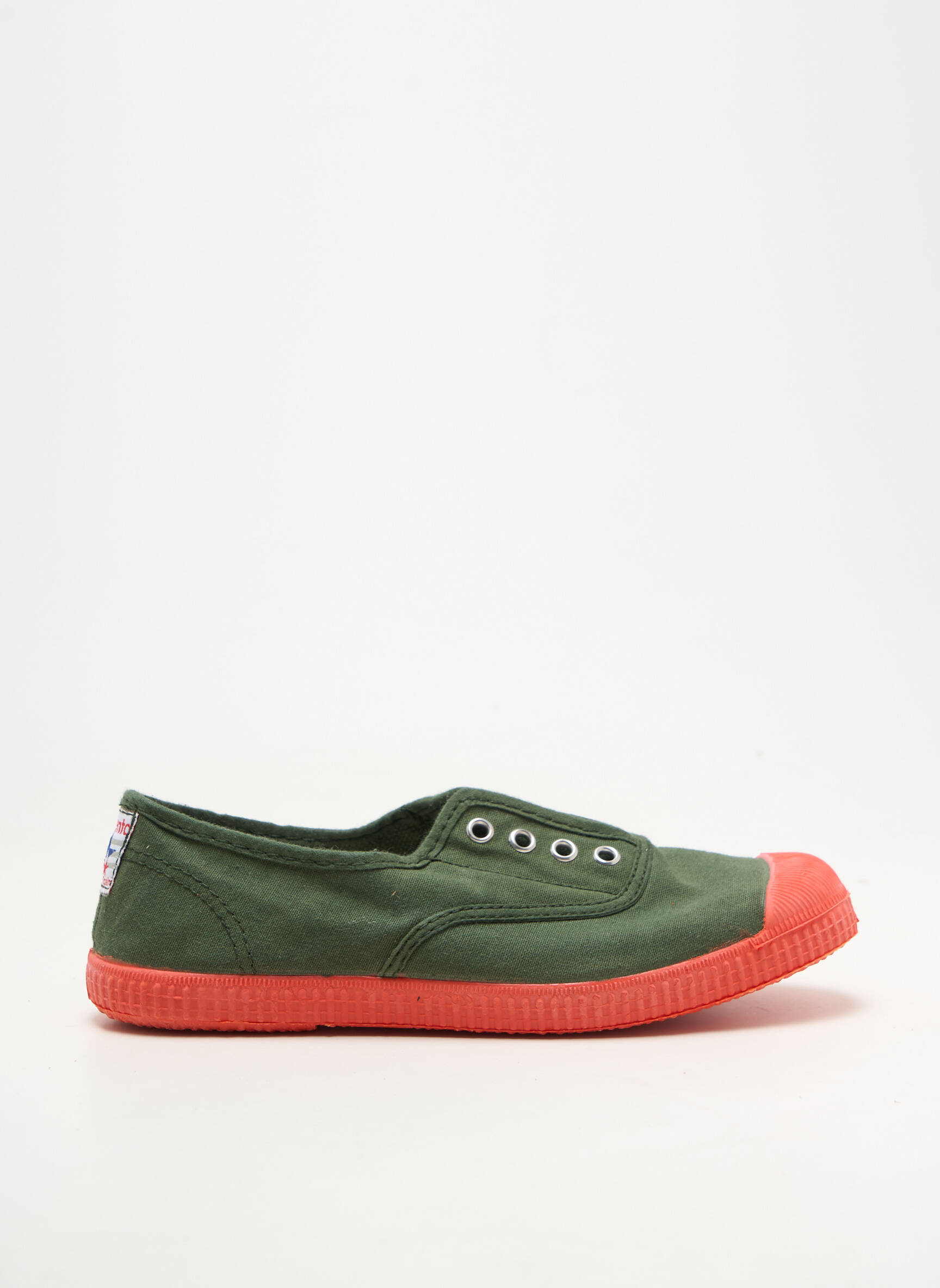 Adidași închidere cu șireturi chiquet verde CIENTA fată