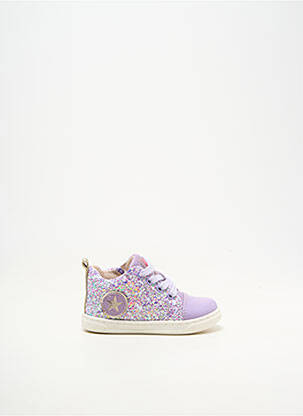 Adidași material neted vârf rotund violet ACEBOS fată
