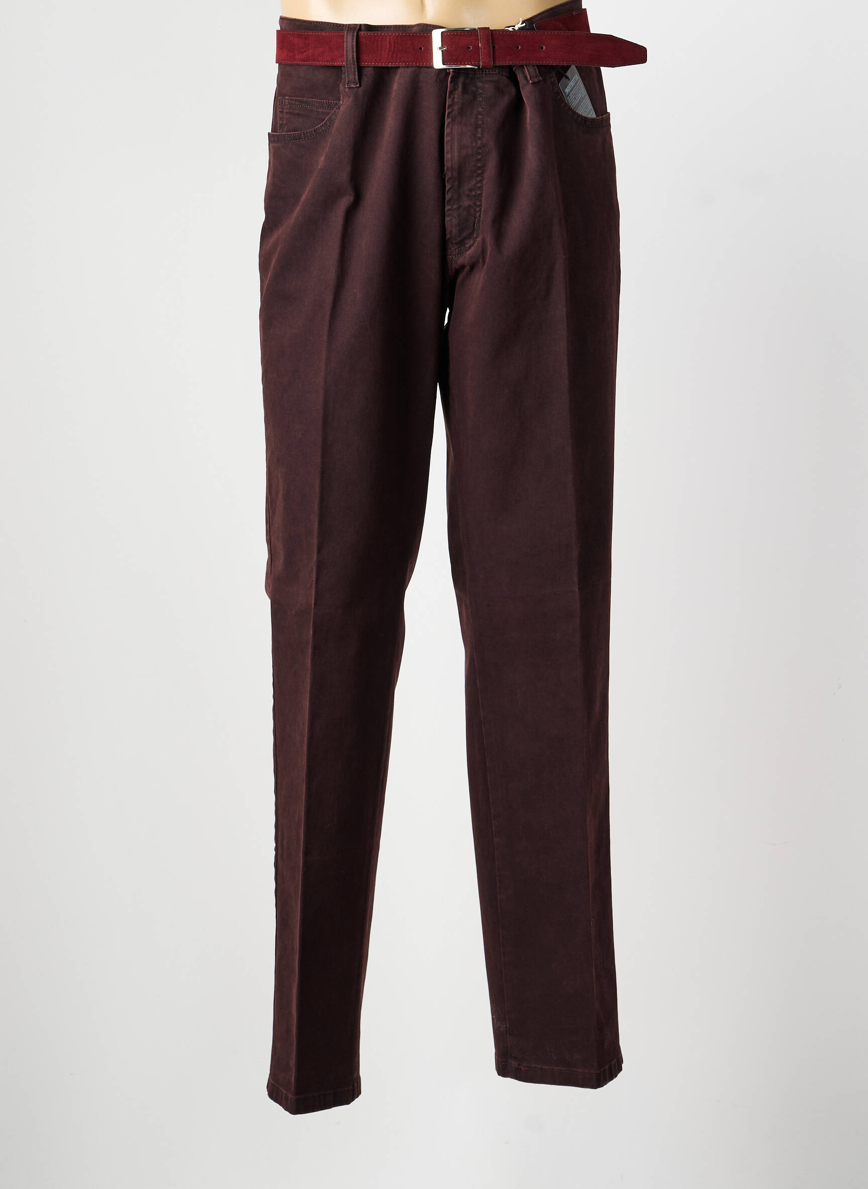 Pantalon chino buzunare mărime normală maro PIONEER bărbat