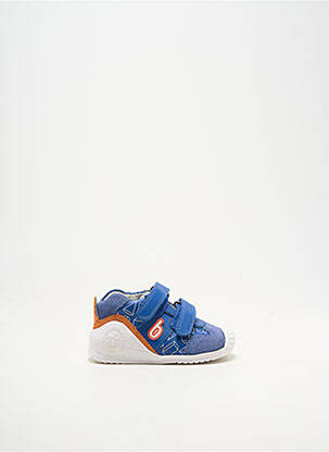 Adidași material neted vârf rotund albastru BIOMECANICS băiat