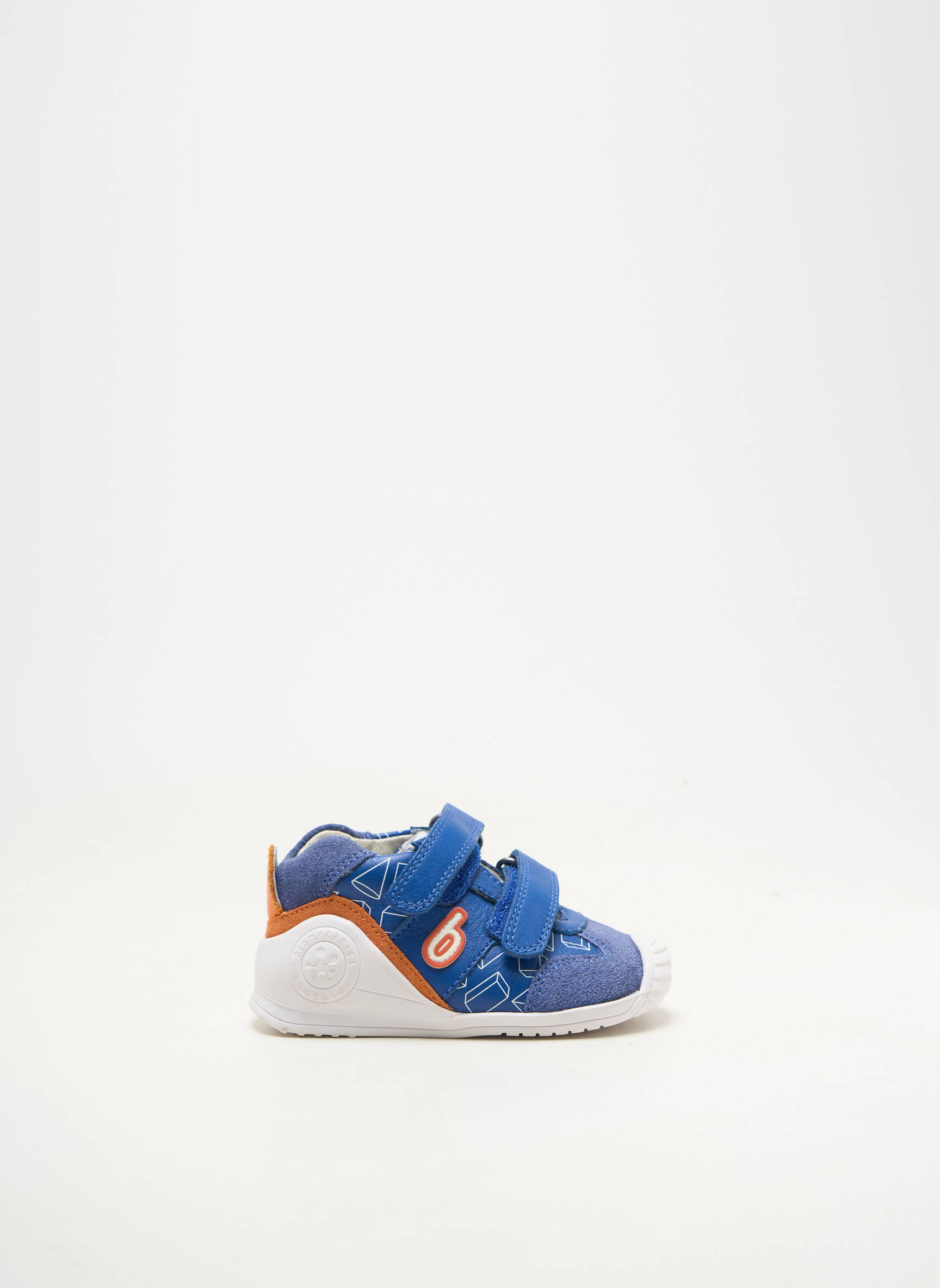 Adidași material neted vârf rotund albastru BIOMECANICS băiat