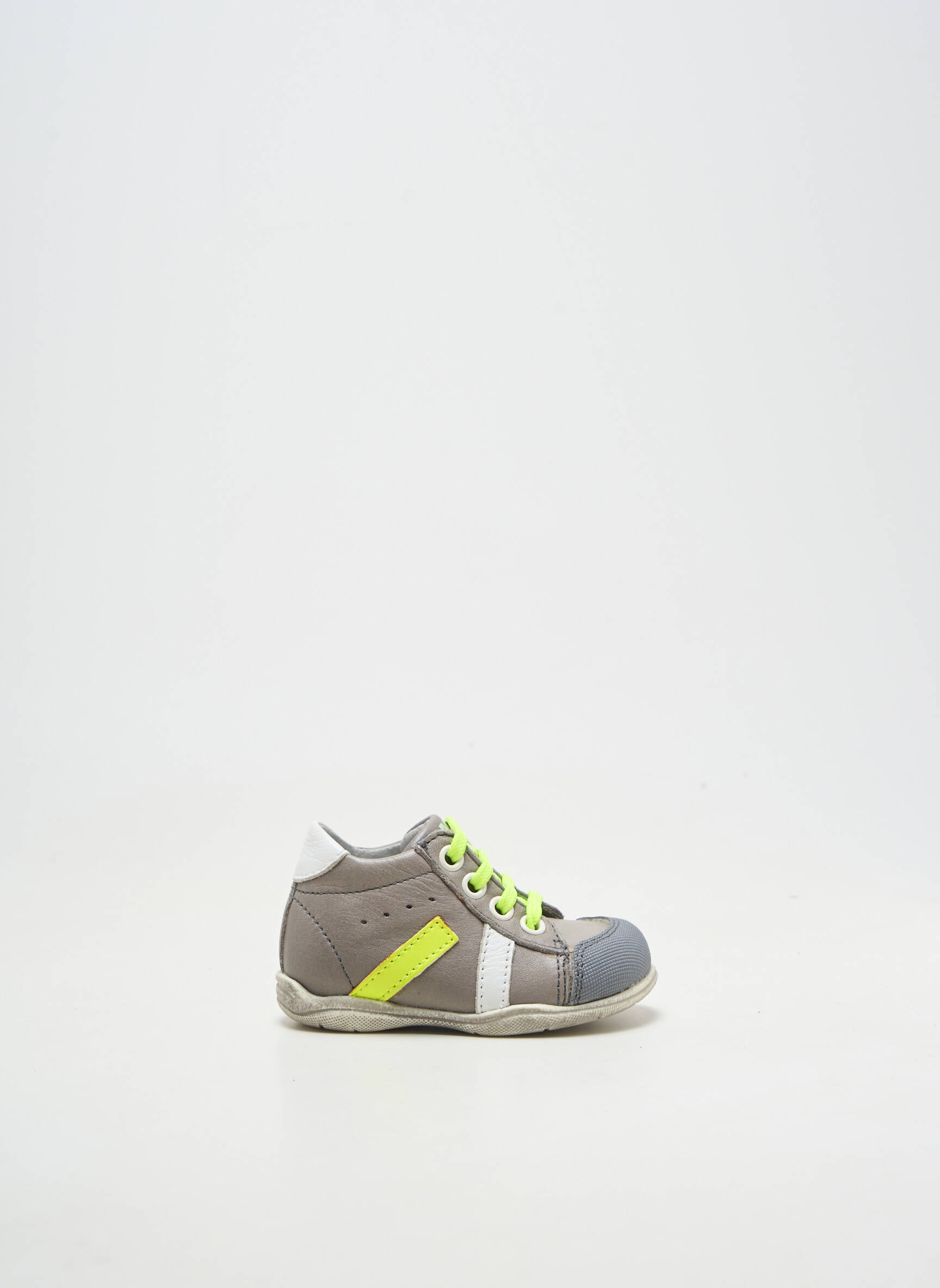 Ghete material neted vârf rotund gri LITTLE MARY băiat