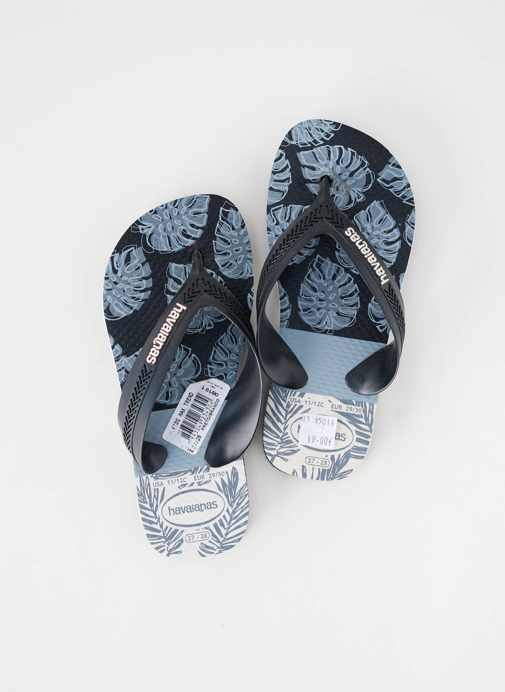 Șlapi vârf rotund gri HAVAIANAS copil