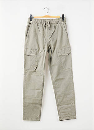 Pantalon cargo subțire talie elastică verde GARCIA băiat