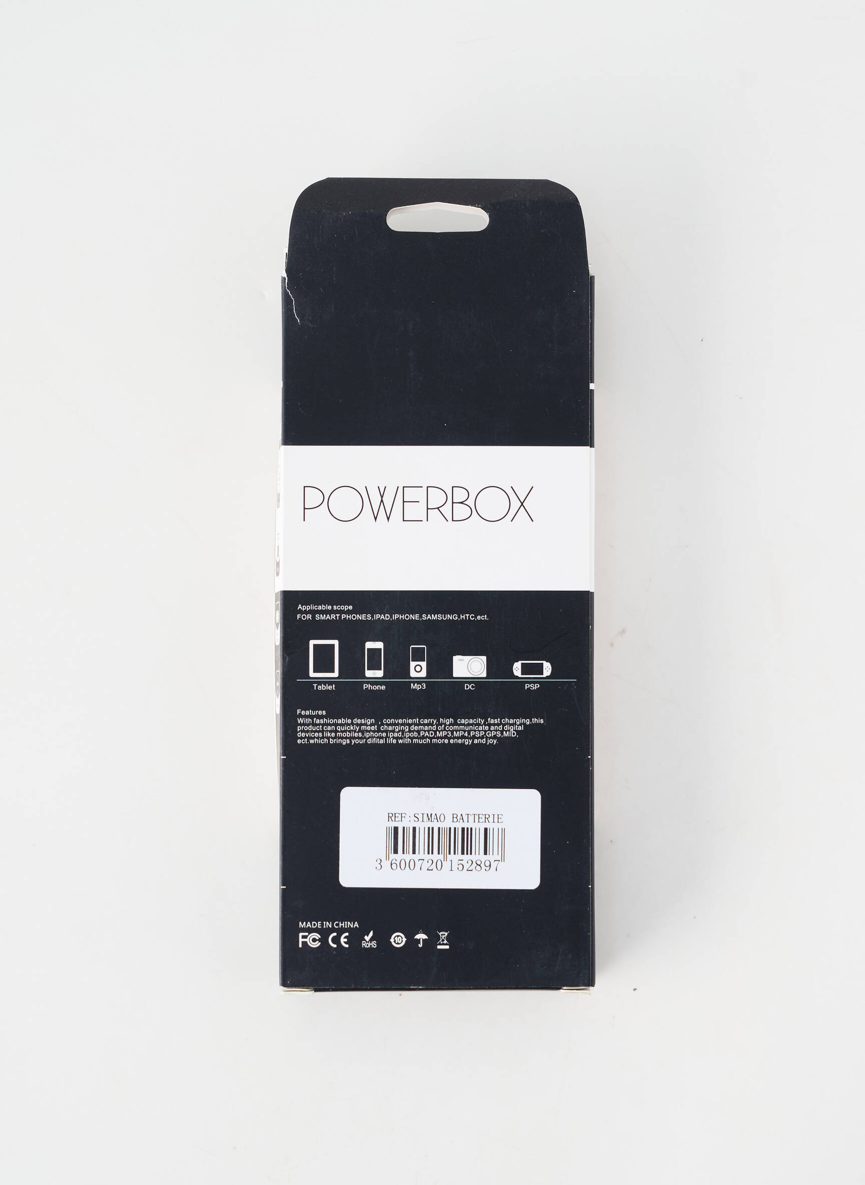 Accesoriu divers alb POWERBOX unisex