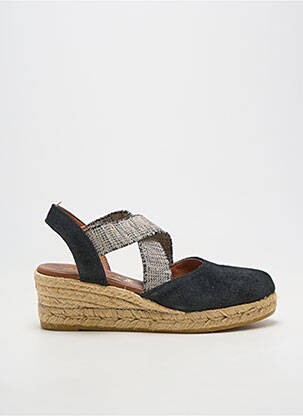 Espadrile nubuc toc de 4 la 6 cm negru LA MAISON DE L'ESPADRILLE femeie