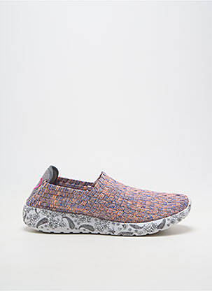 Slip-on-uri vârf rotund toc plat până la 3 cm portocalie ROCK SPRING femeie