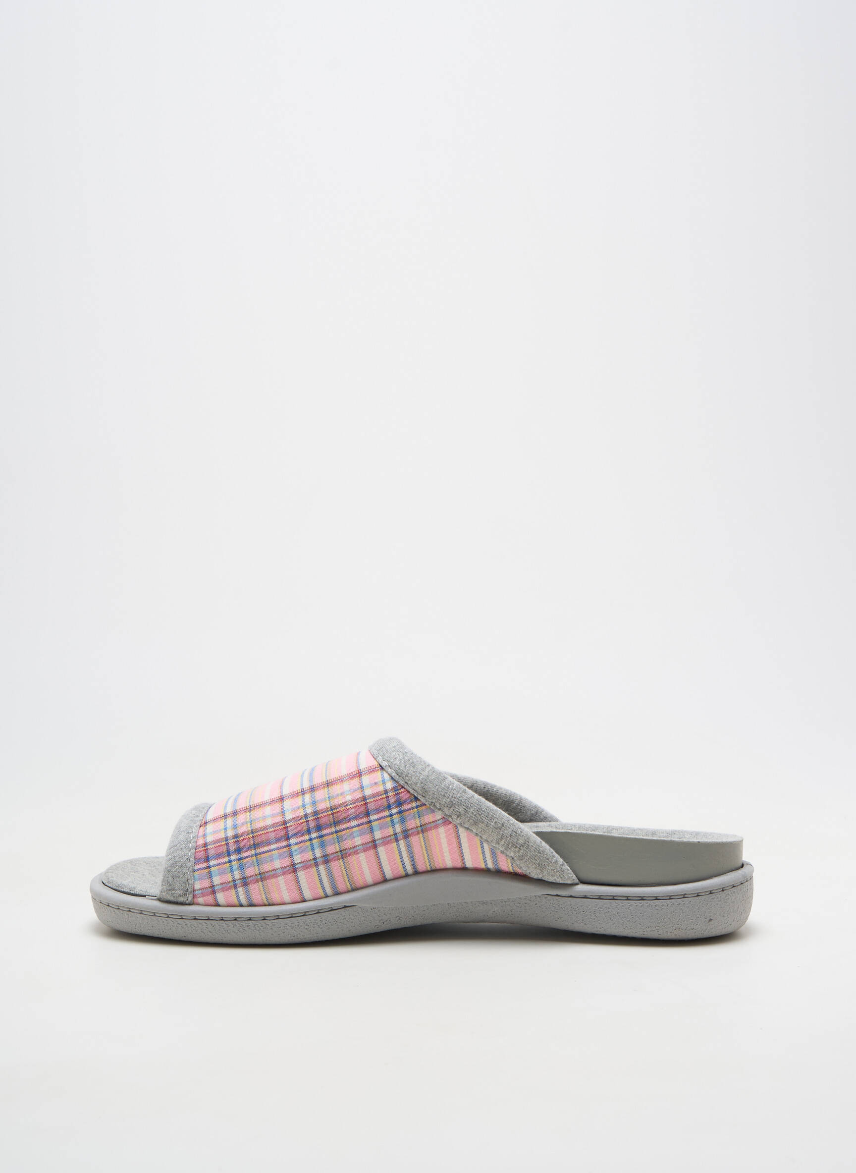 Papuci/pantofi de casă toc plat până la 3 cm gri ROAL femeie