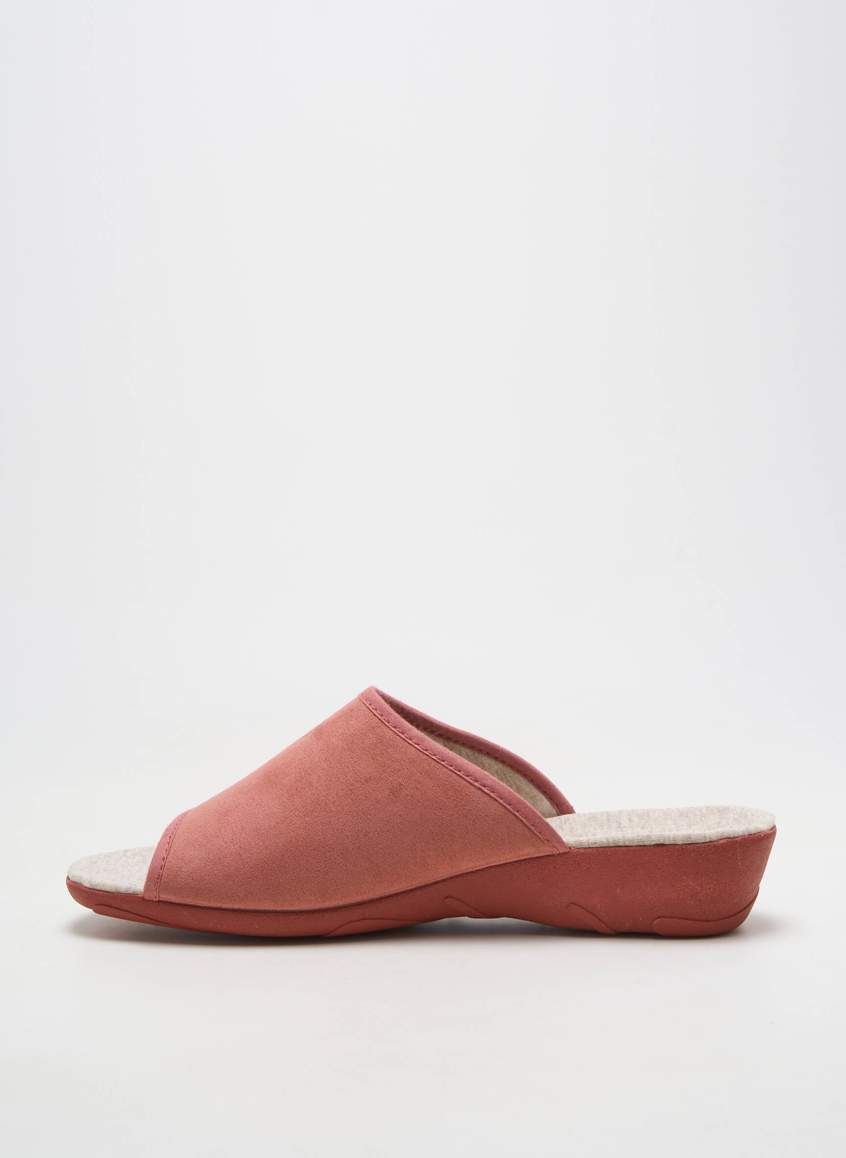 Papuci/pantofi de casă semi compensat toc de 4 la 6 cm portocalie LA MAISON DE L'ESPADRILLE femeie