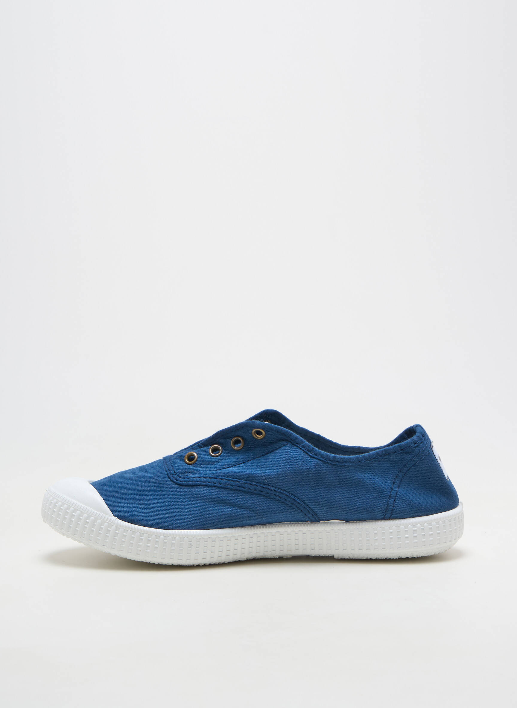 Adidași închidere elastică toc plat până la 3 cm albastru POTOMAC femeie