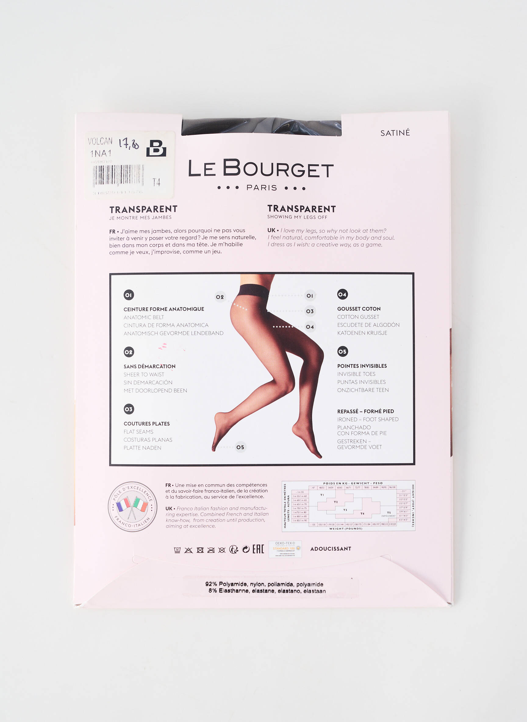 Colanți elastic în talie maro LE BOURGET femeie