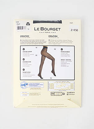 Colanți elasticitate negru LE BOURGET femeie