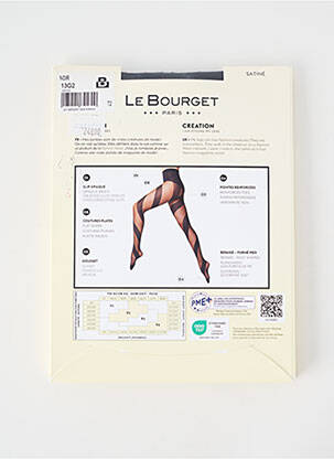 Colanți elasticitate negru LE BOURGET femeie