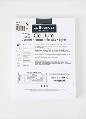Colanți elasticitate albastru LE BOURGET femeie