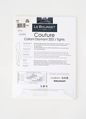 Colanți elasticitate negru LE BOURGET femeie