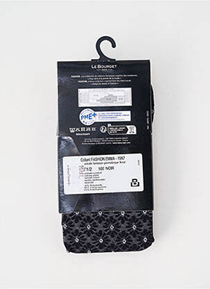 Colanți elasticitate negru LE BOURGET femeie
