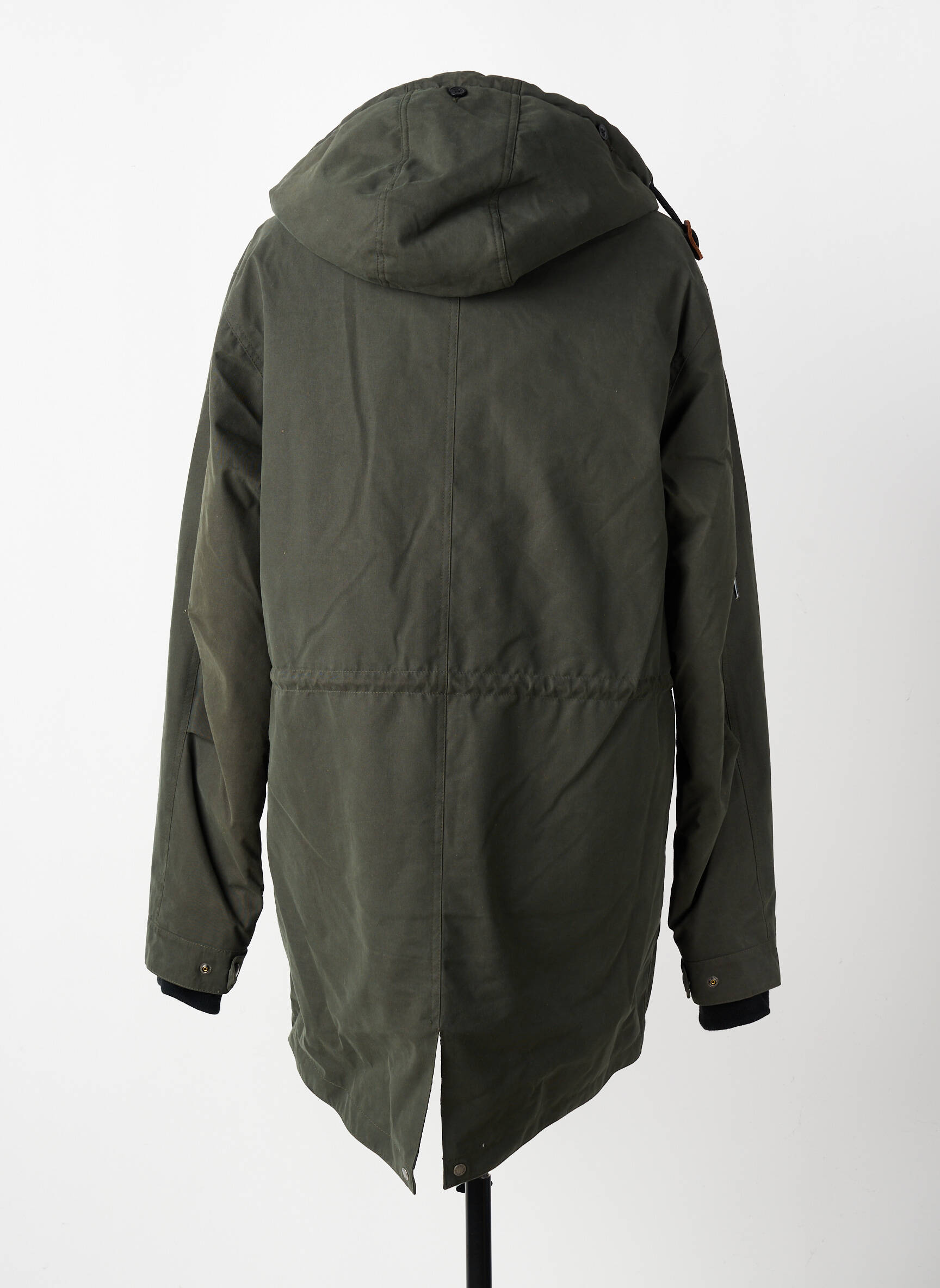 Parka mâneci lungi cu glugă verde IRON AND RESIN bărbat
