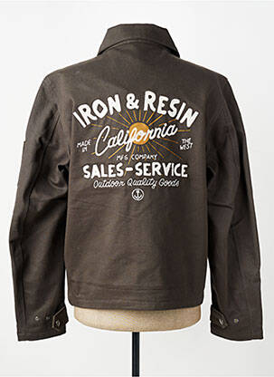 Jachete casual croială dreaptă gri IRON AND RESIN bărbat