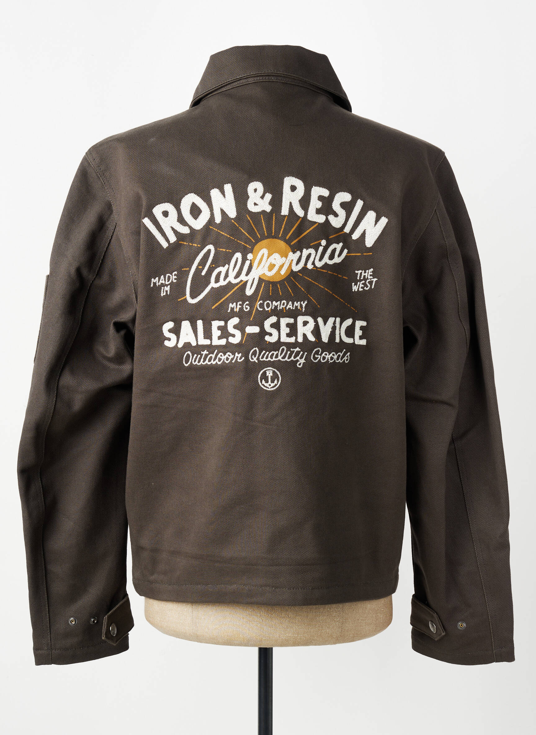 Jachete casual croială dreaptă gri IRON AND RESIN bărbat