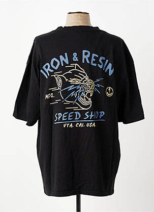 Tricou elasticitate mâneci scurte negru IRON AND RESIN bărbat
