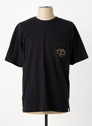 Tricou elasticitate mâneci scurte negru IRON AND RESIN bărbat