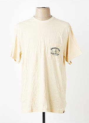 Tricou bio mâneci scurte bej IRON AND RESIN bărbat