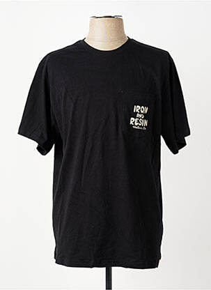 Tricou elasticitate mâneci scurte negru IRON AND RESIN bărbat