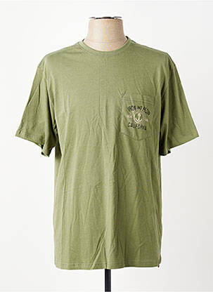 Tricou bio mâneci scurte verde IRON AND RESIN bărbat