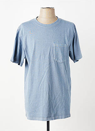 Tricou croială cambrată mâneci scurte albastru IRON AND RESIN bărbat