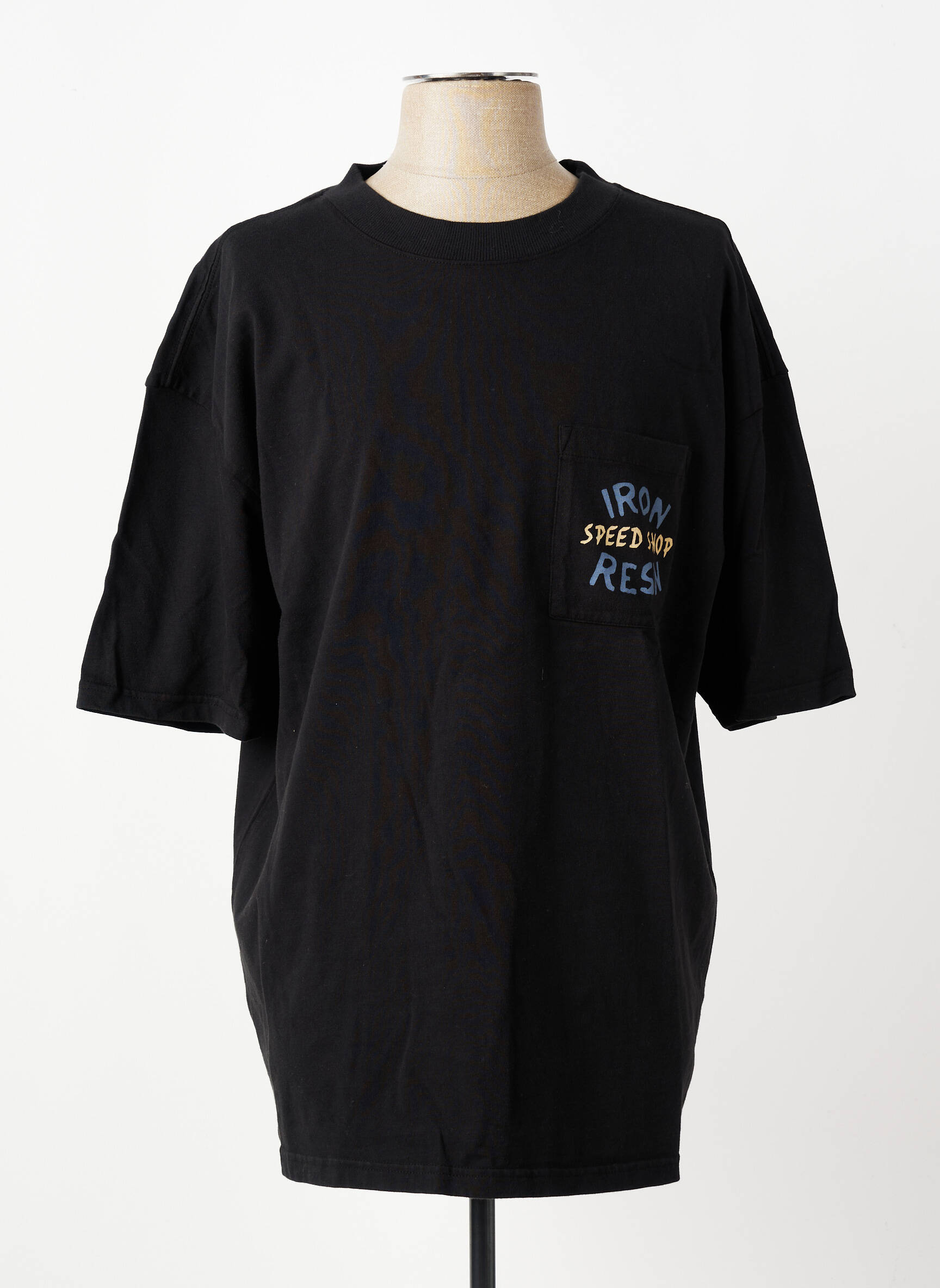 Tricou elasticitate mâneci scurte negru IRON AND RESIN bărbat