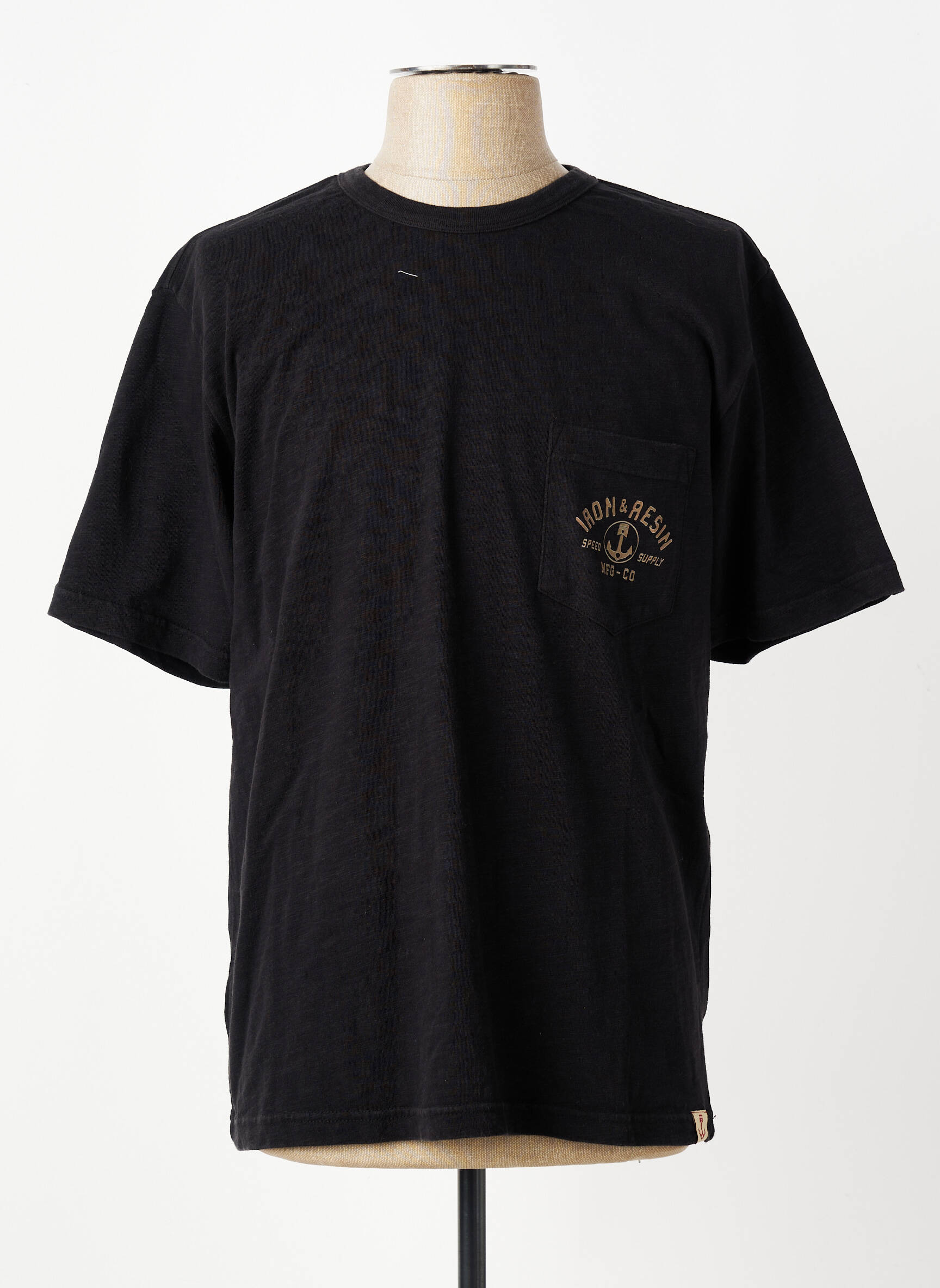 Tricou elasticitate mâneci scurte negru IRON AND RESIN bărbat