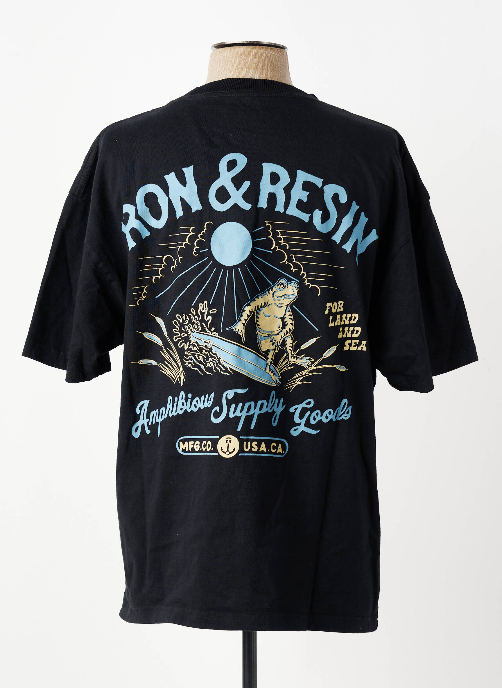 Tricou elasticitate mâneci scurte negru IRON AND RESIN bărbat