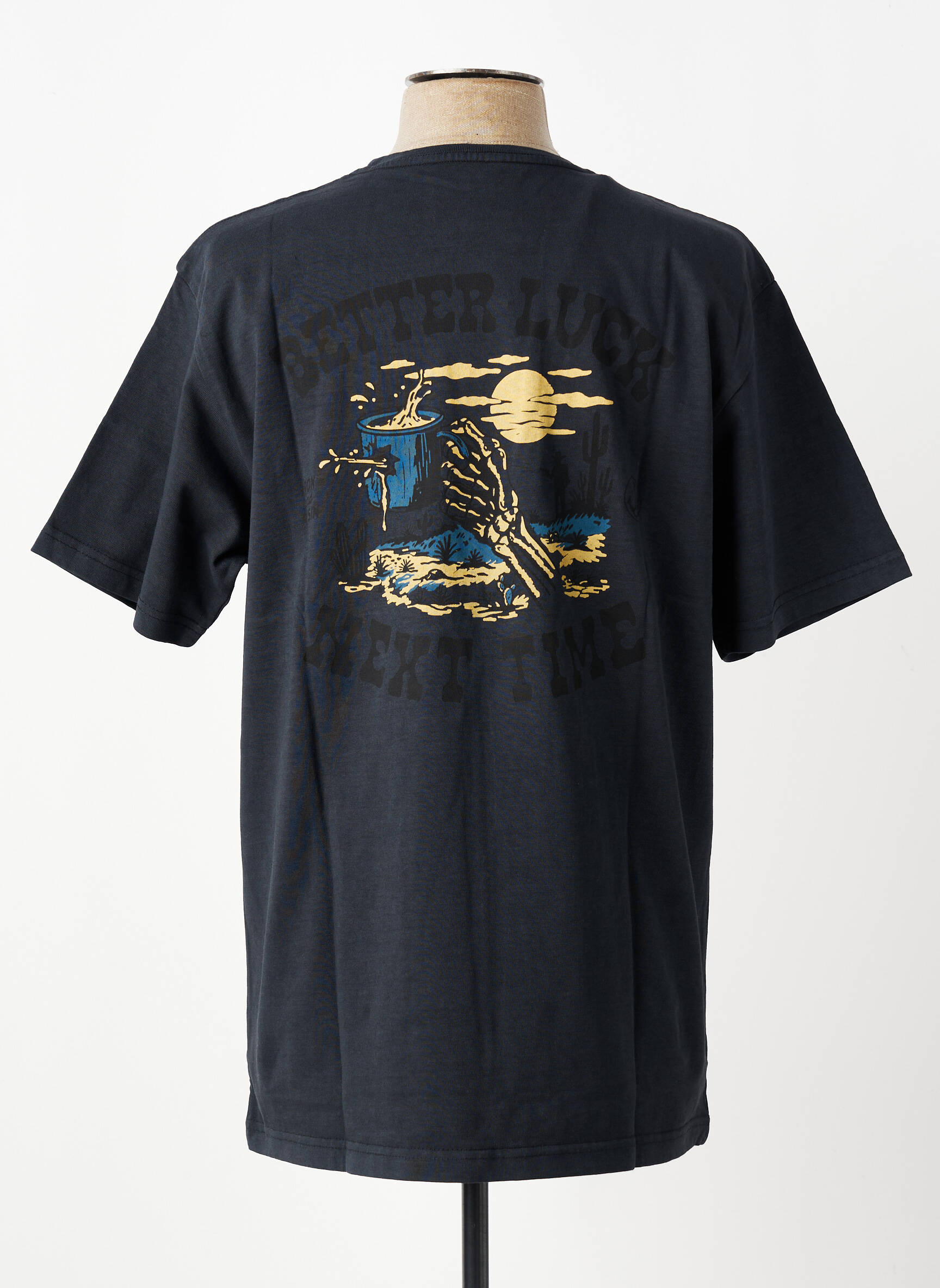 Tricou croială dreaptă mâneci scurte gri IRON AND RESIN bărbat