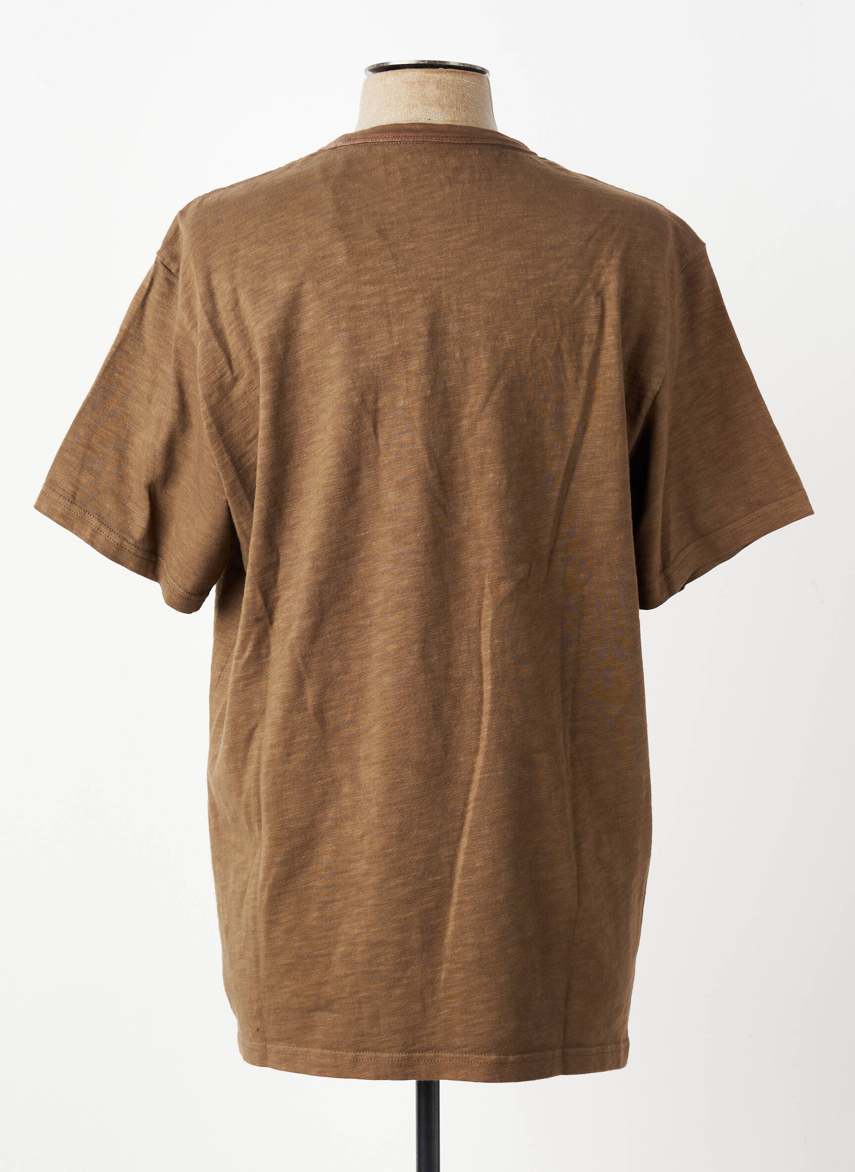 Tricou elasticitate mâneci scurte maro IRON AND RESIN bărbat