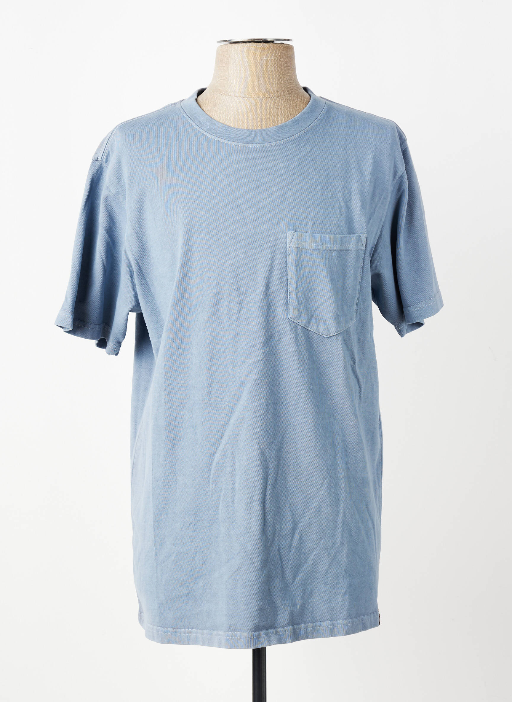 Tricou croială cambrată mâneci scurte albastru IRON AND RESIN bărbat