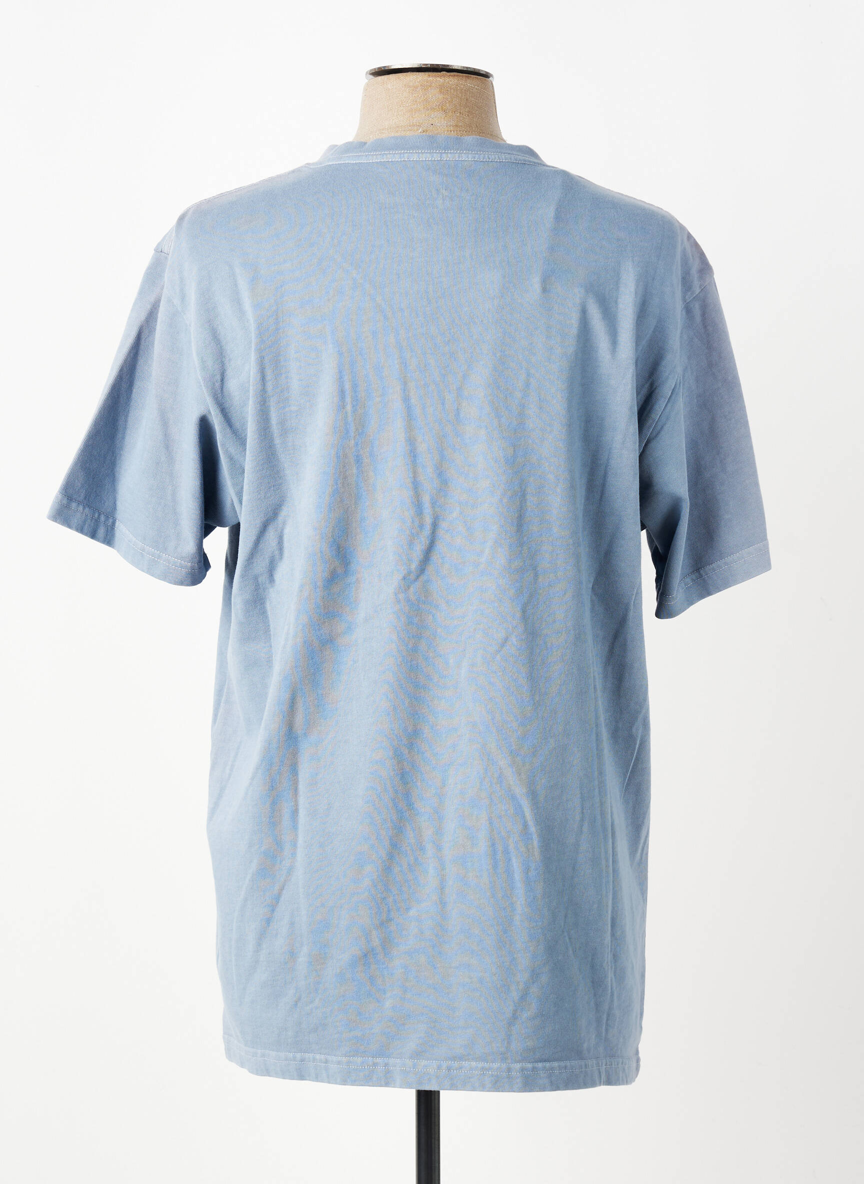 Tricou croială cambrată mâneci scurte albastru IRON AND RESIN bărbat