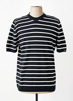 Tricou croială cambrată mâneci scurte negru DAYTONA bărbat