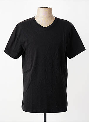 Tricou croială cambrată mâneci scurte negru DAYTONA bărbat