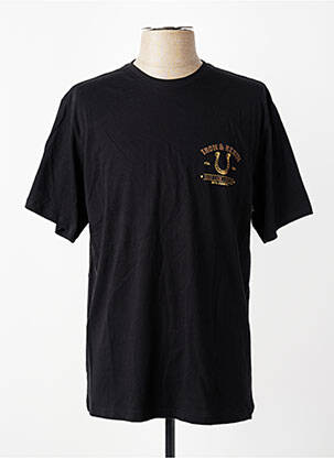 Tricou bio mâneci scurte negru IRON AND RESIN bărbat
