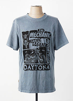 Tricou elasticitate mâneci scurte albastru DAYTONA bărbat