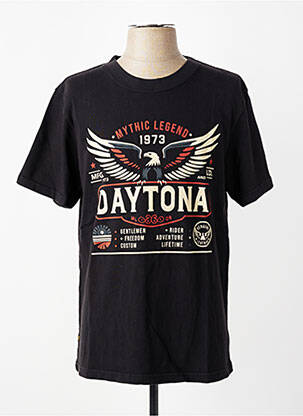 Tricou elasticitate mâneci scurte negru DAYTONA bărbat