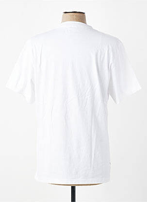 Tricou serigrafie flockată mâneci scurte alb DAYTONA bărbat