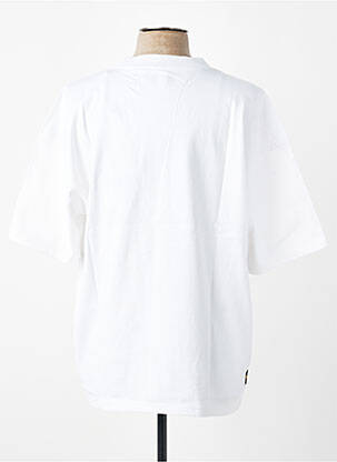 Tricou croială dreaptă mâneci scurte alb DAYTONA bărbat