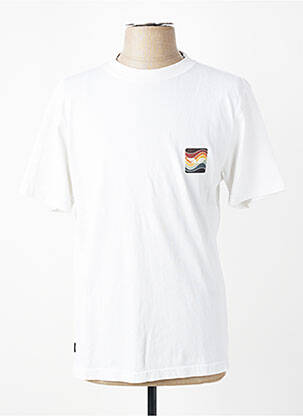 Tricou elasticitate mâneci scurte alb DAYTONA bărbat