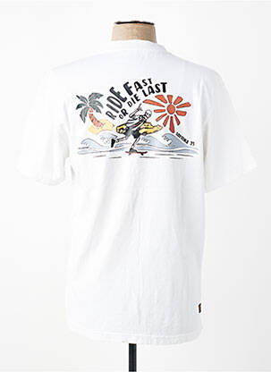 Tricou elasticitate mâneci scurte alb DAYTONA bărbat