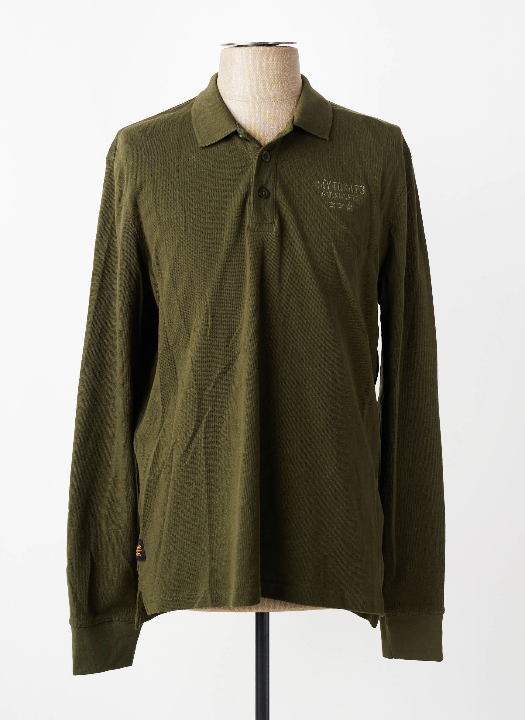 Polo mâneci lungi mâneci lungi verde DAYTONA bărbat