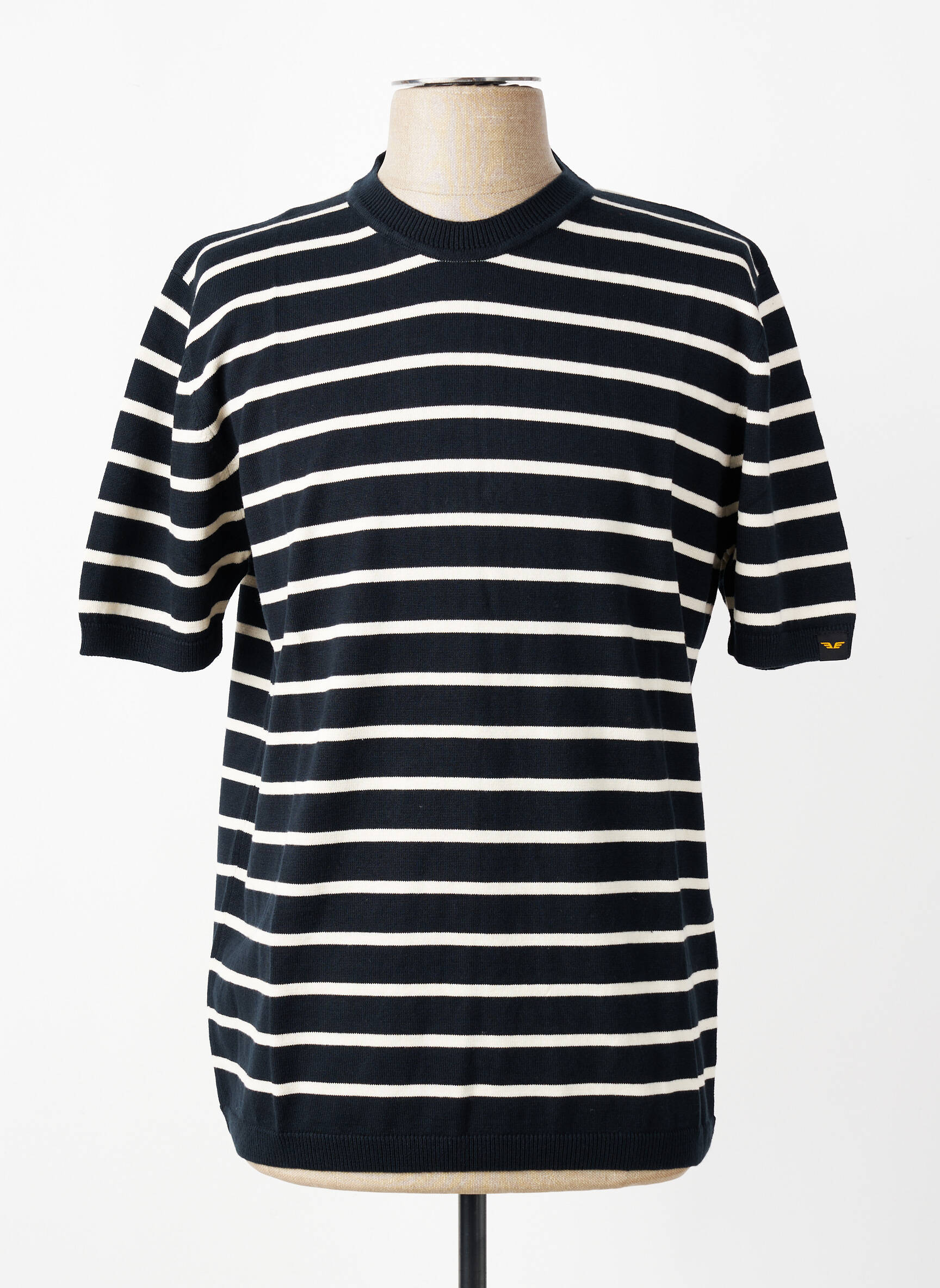 Tricou croială cambrată mâneci scurte negru DAYTONA bărbat