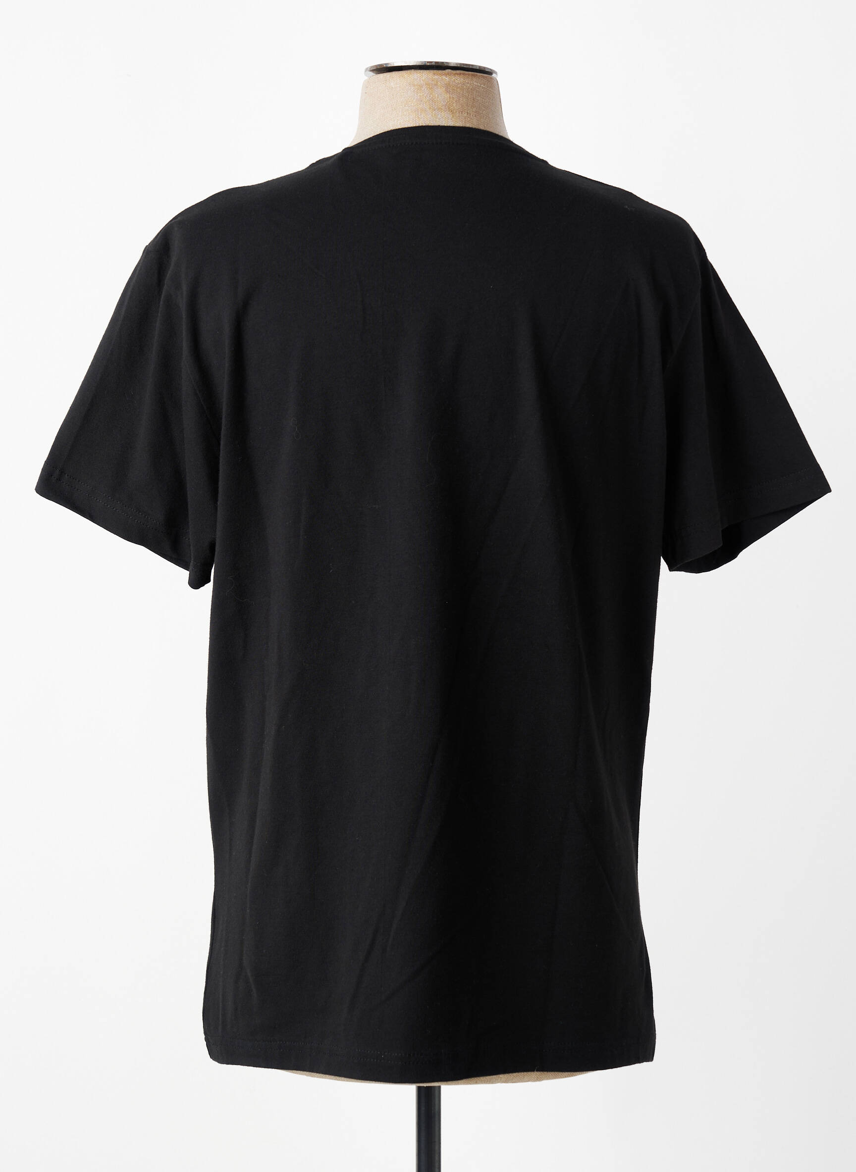 Tricou croială cambrată mâneci scurte negru DAYTONA bărbat