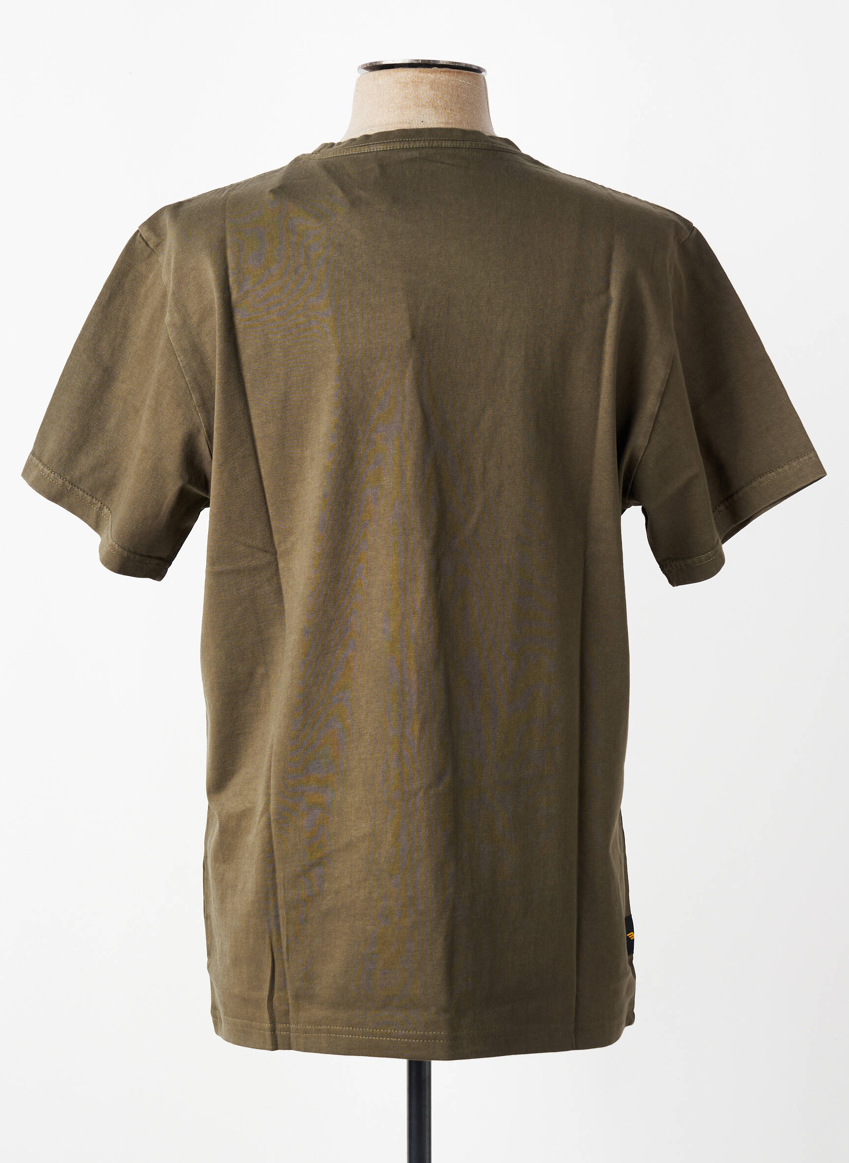 Tricou serigrafie flockată mâneci scurte verde DAYTONA bărbat